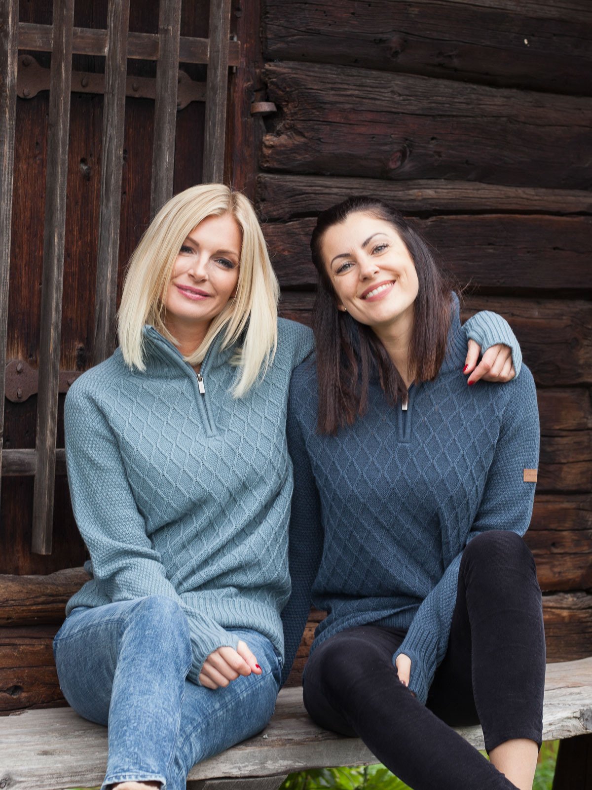 Twentyfour Mellow Half Zip Genser Grågrønn