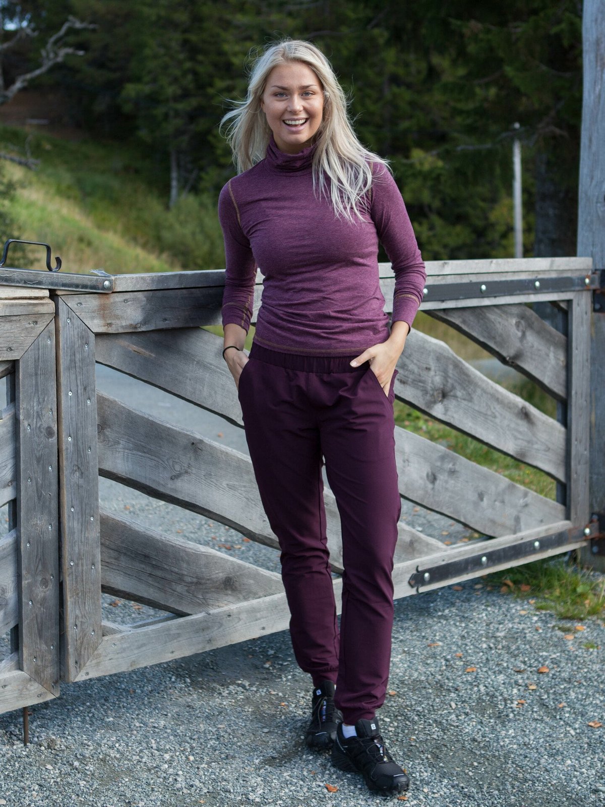 Twentyfour Mellow WP Bukse Burgunder