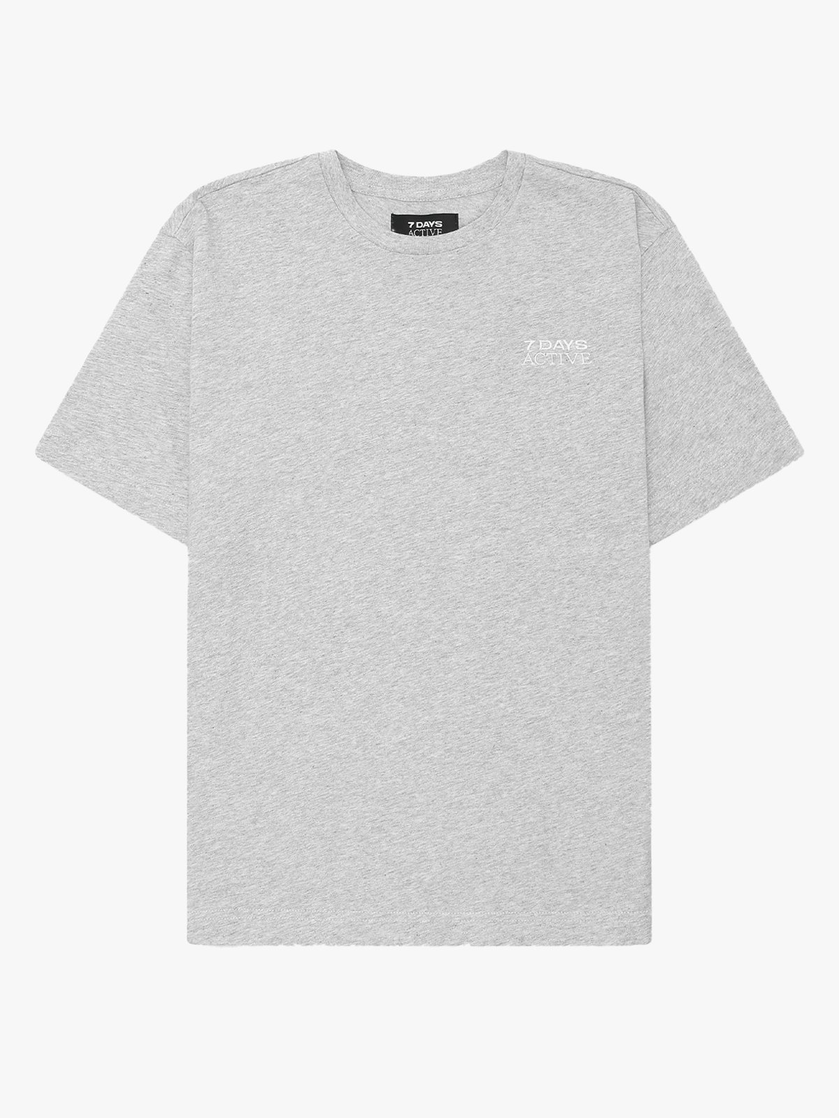 7 DAYS Active Organic Fitted Tee Heather Grey