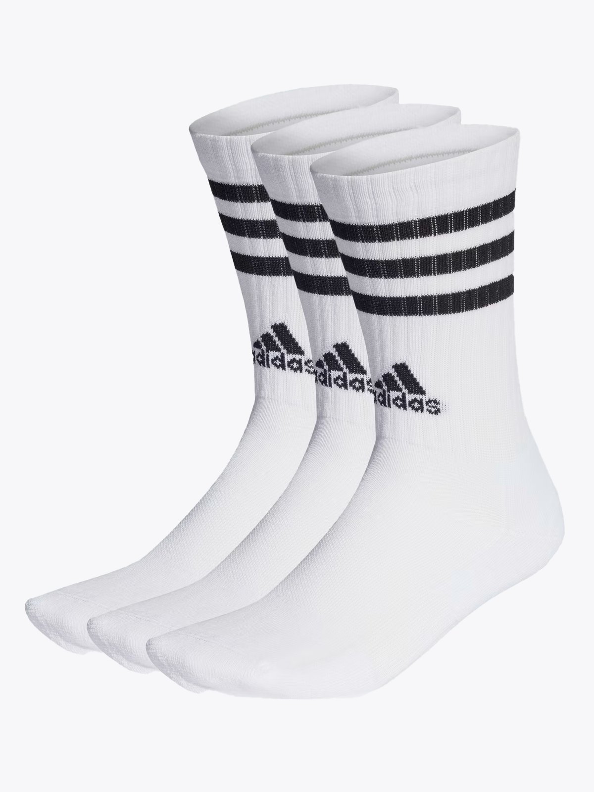 adidas 3-Stripes Crew Sock 3-Pakk White / Black