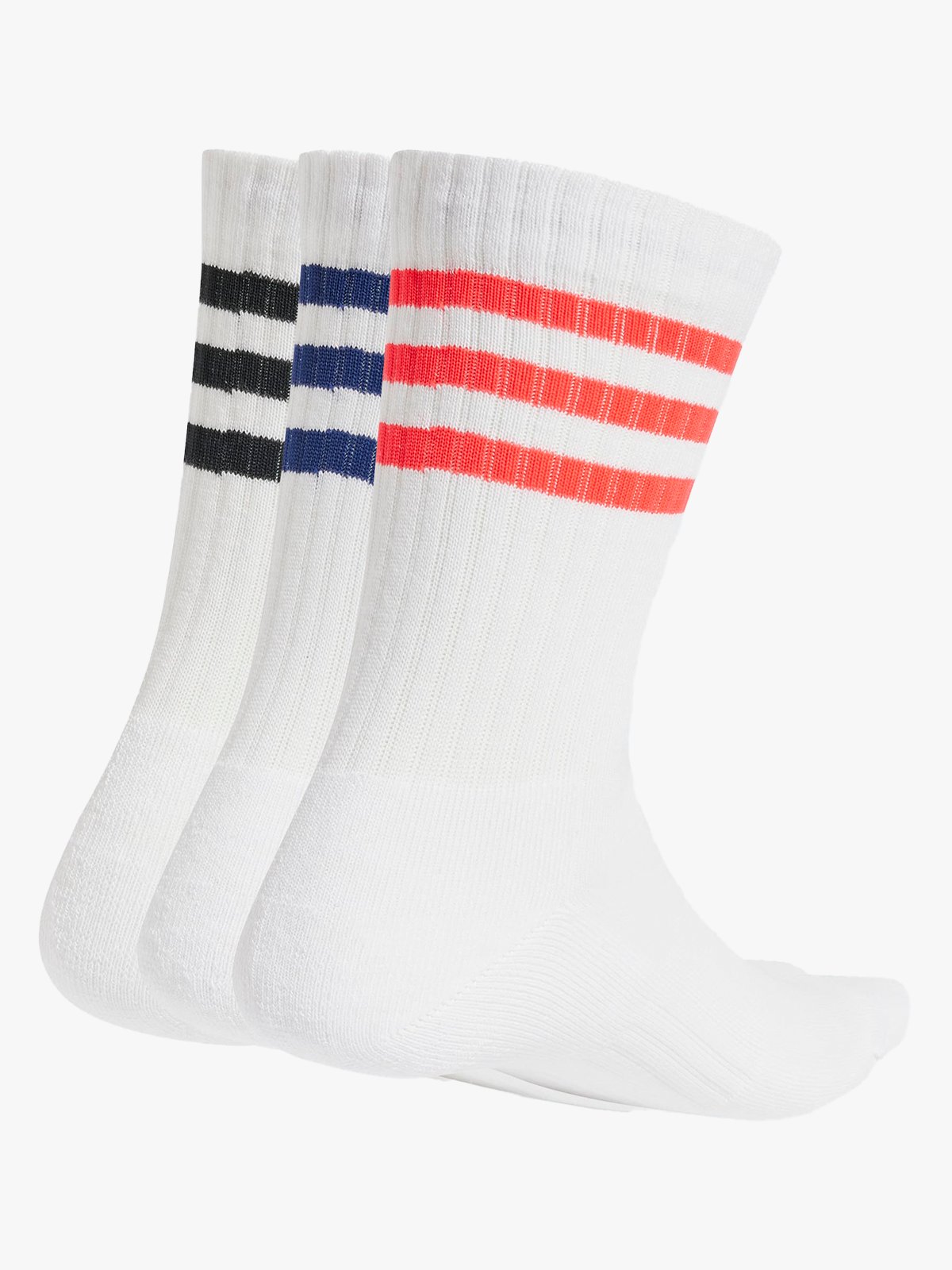 adidas 3-Stripes Crew Sock 3-Pakk White