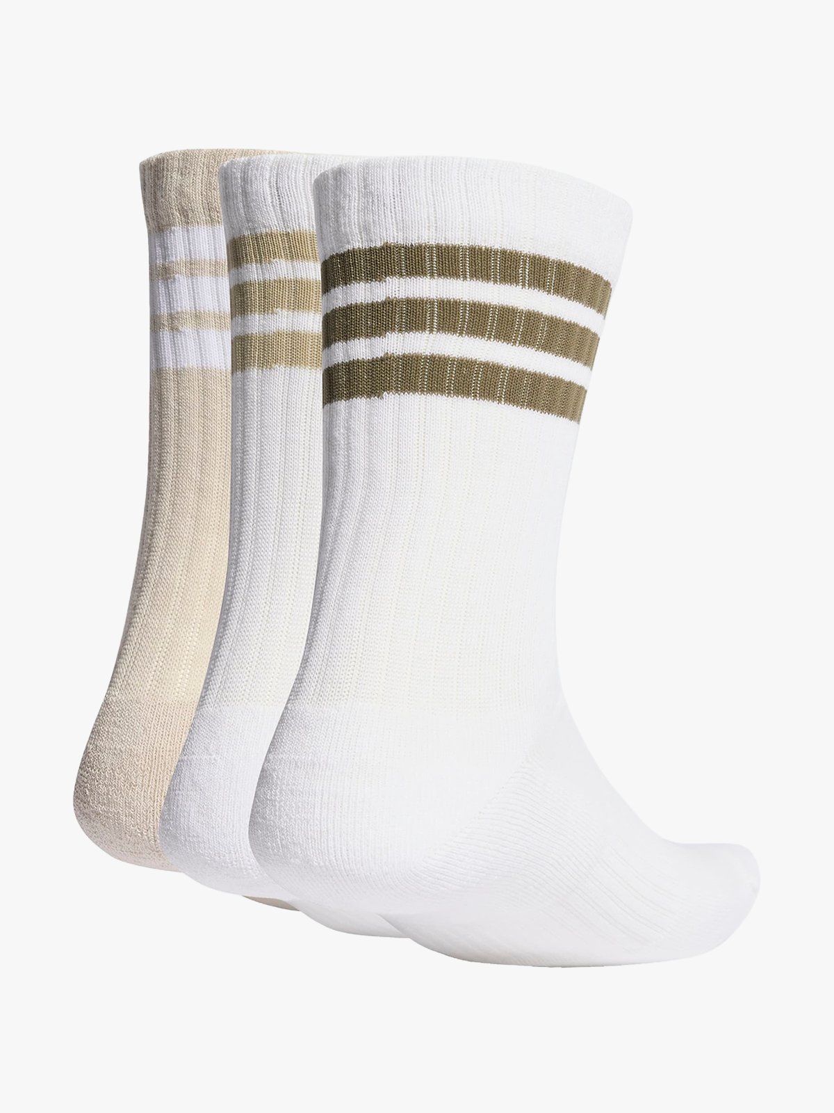 adidas 3-Stripes Essentials Crew 3 Pack Brun