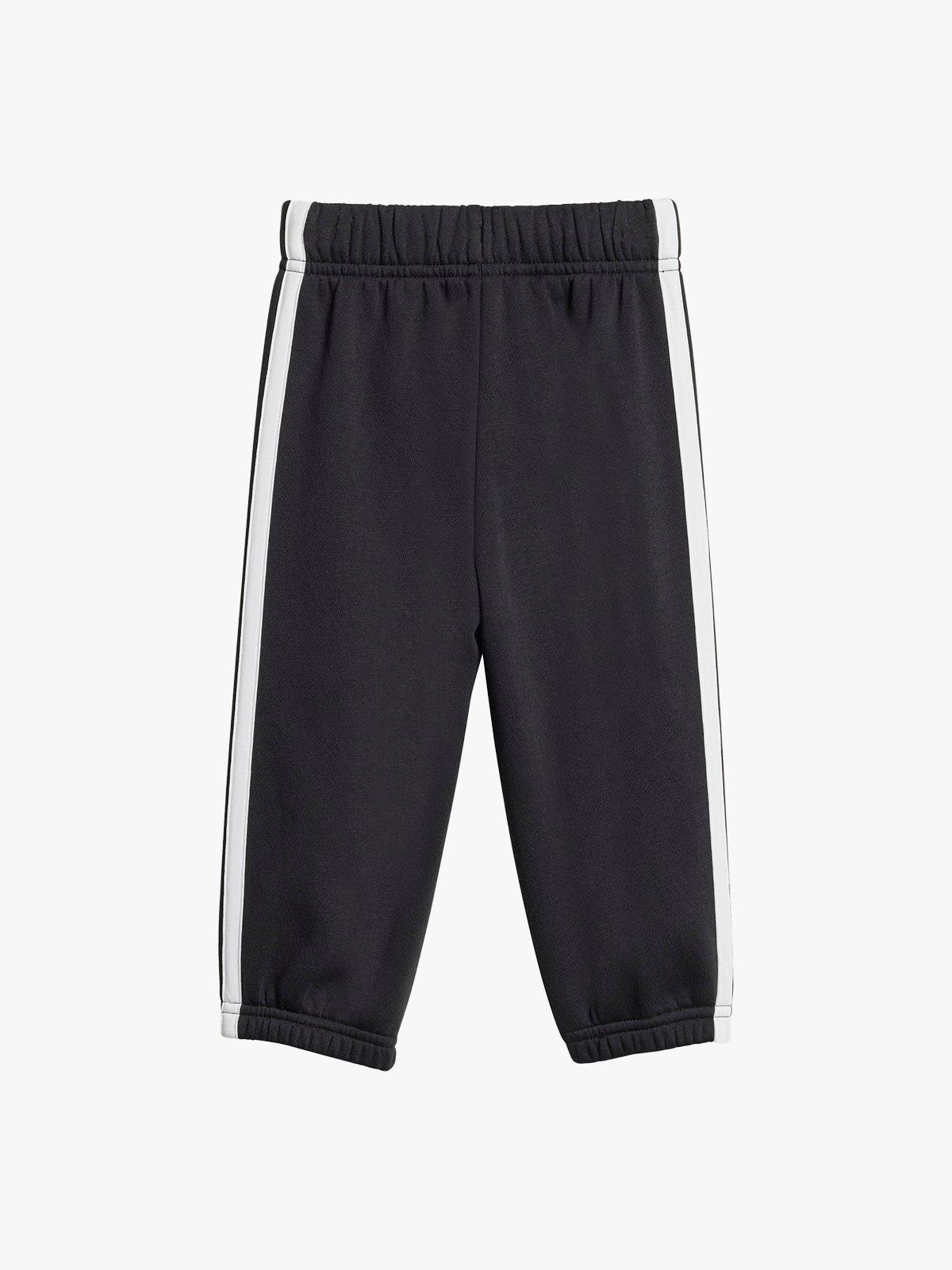 adidas 3-Stripes Fleece Hood Jog Sett Infant Black / White