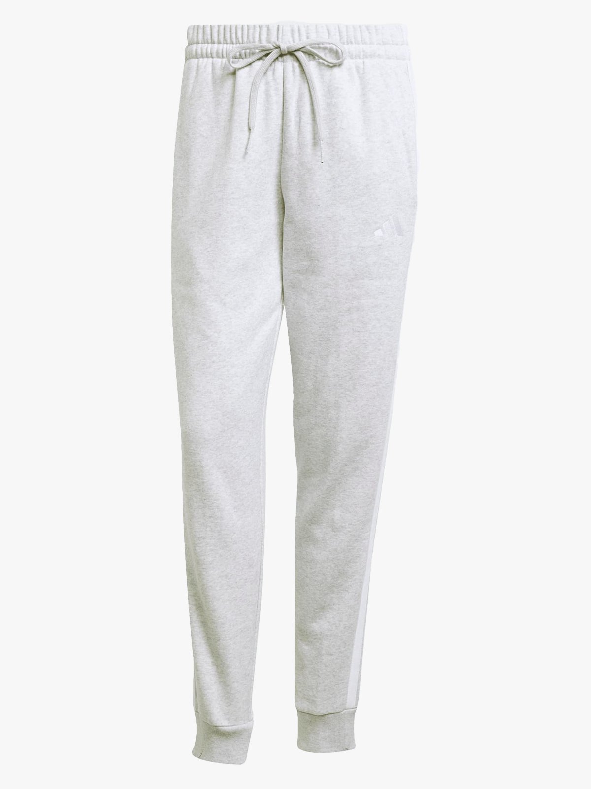 adidas 3-Stripes Fleece Slim Pant Grey / White
