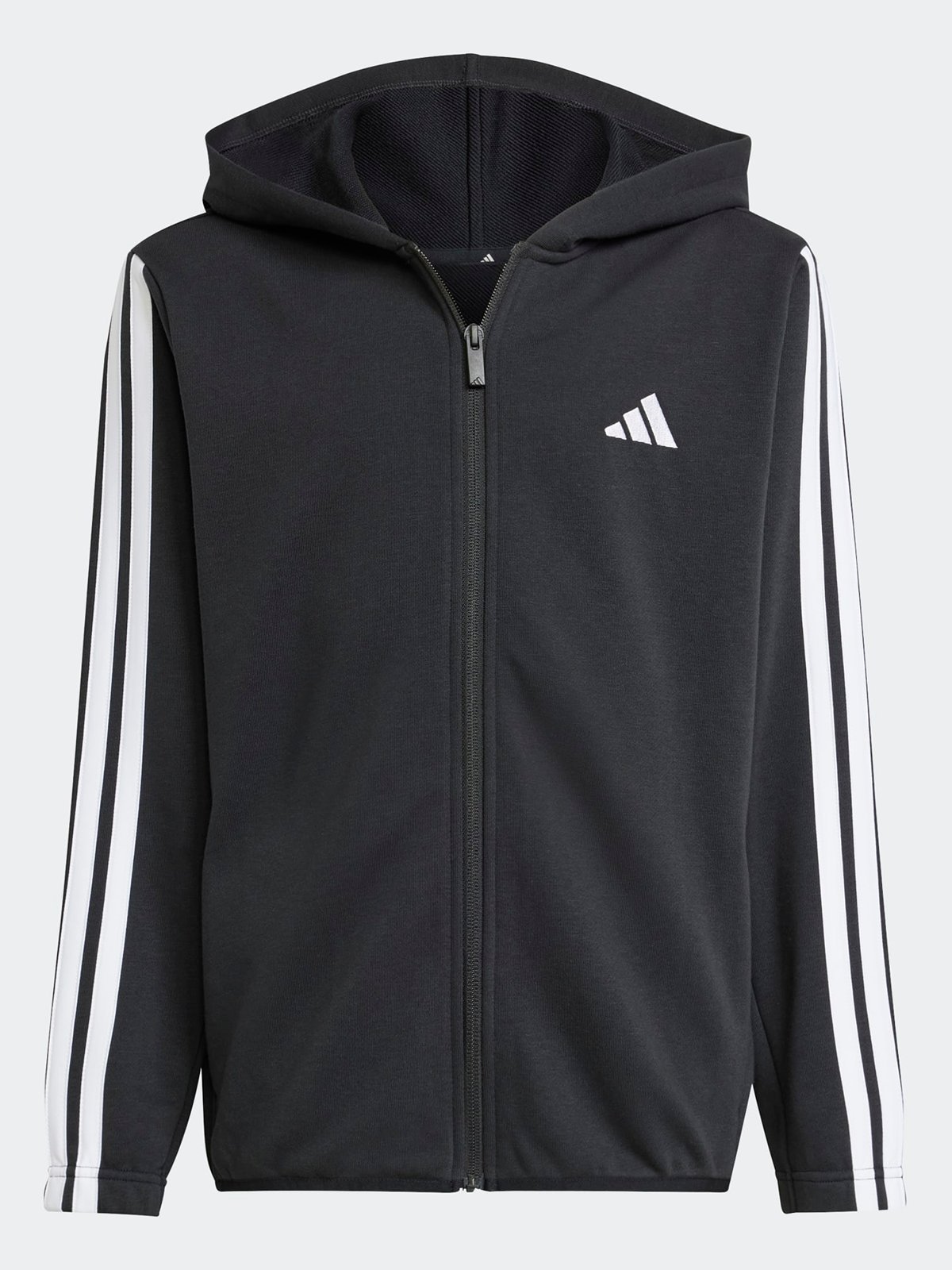 adidas 3-Stripes French Terry Track Suit 220 Junior Black / White