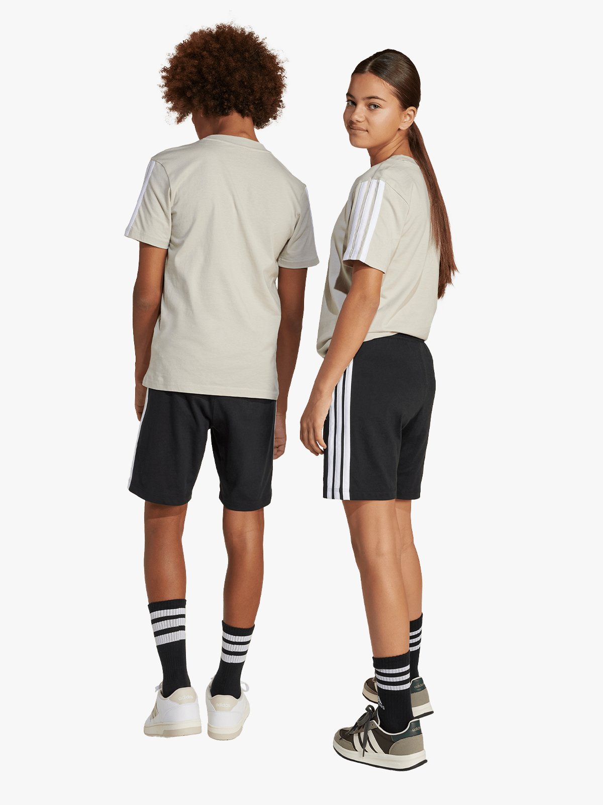 adidas 3-Stripes Shorts 210 Junior Black / White