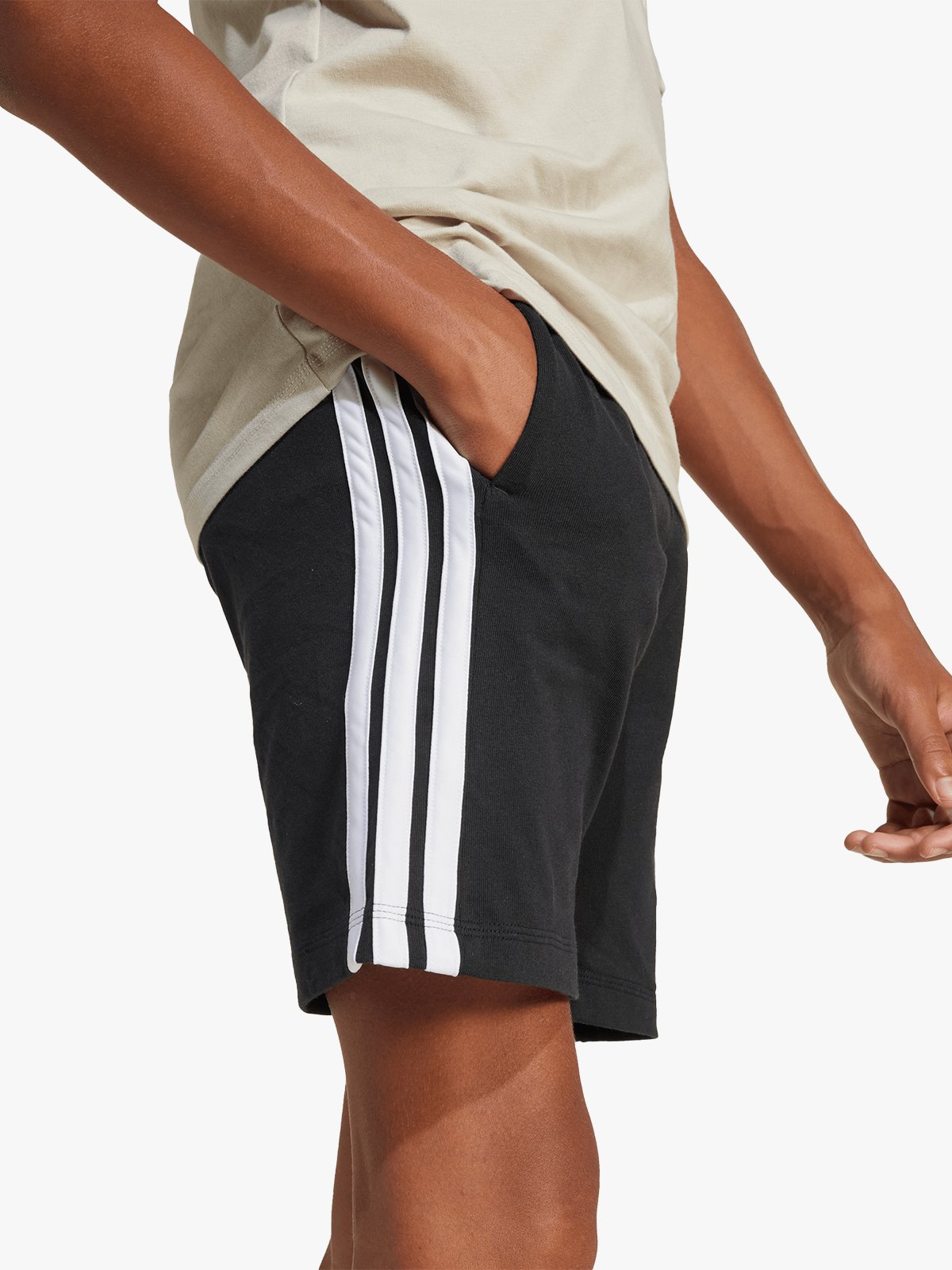 adidas 3-Stripes Shorts 210 Junior Black / White
