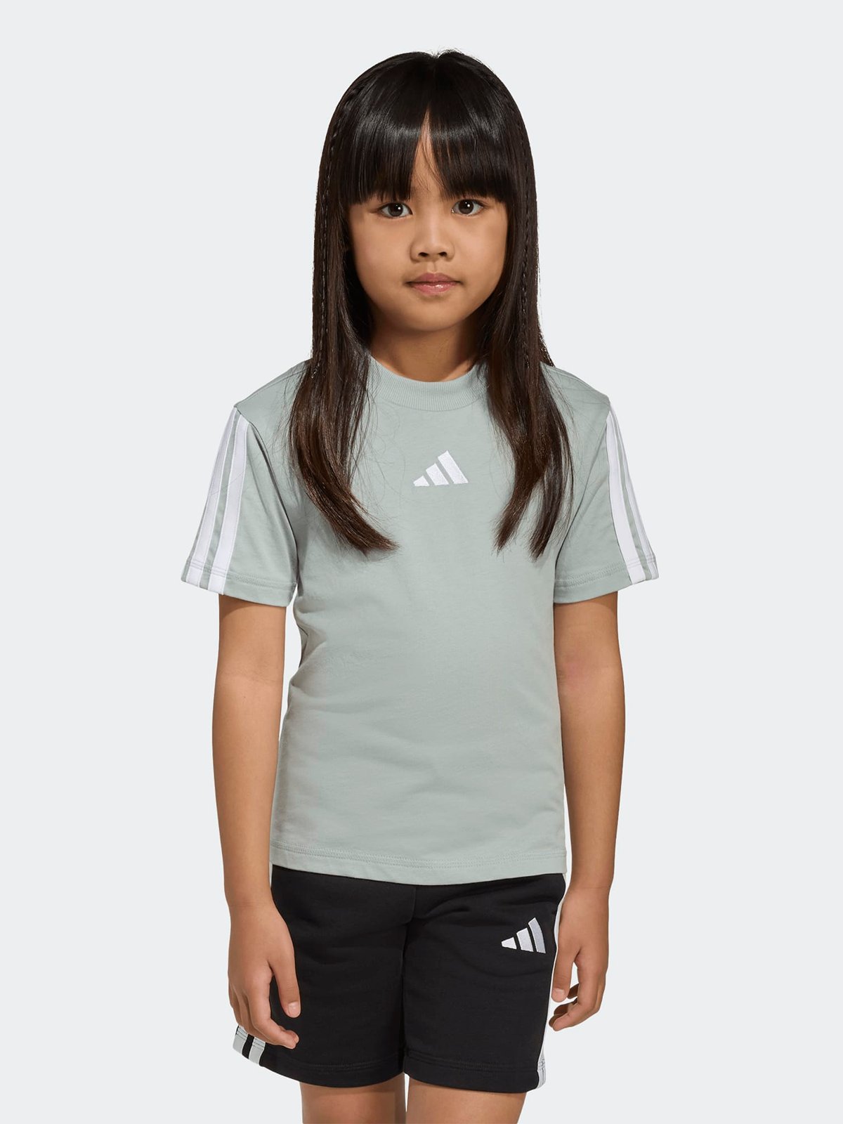 adidas 3-Stripes Tee 160 Kids Grønn