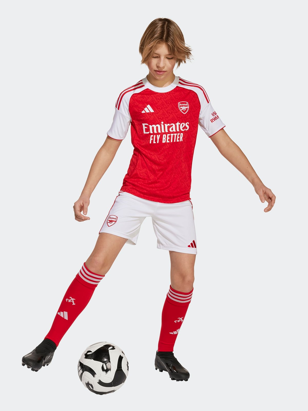 adidas Arsenal 25/26 Home Jersey Junior Rød