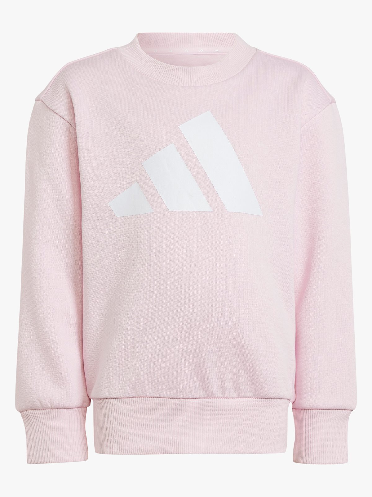 adidas Big Logo Fleece Jog Sett Kids CLPINK/WHITE