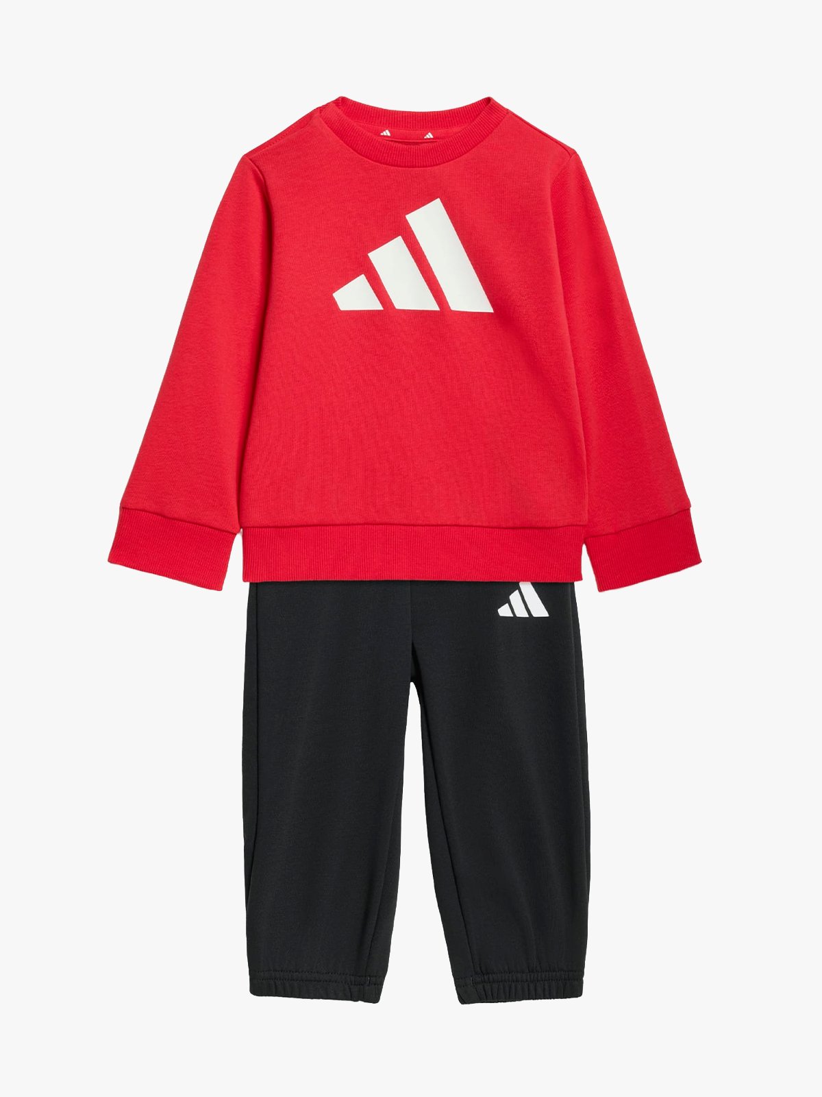 adidas Big Logo French Terry Jog Sett Rød