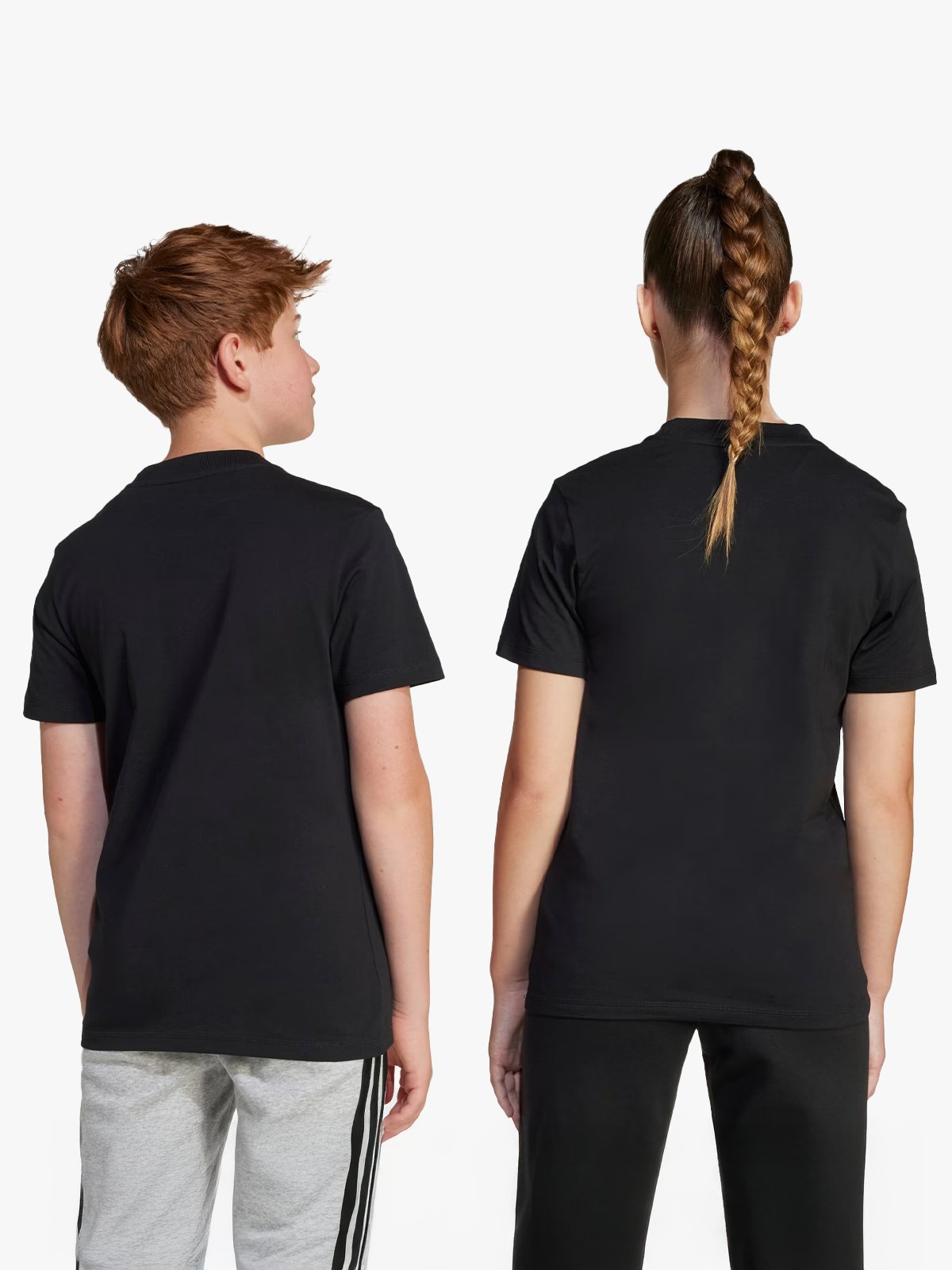 adidas Big Logo Tee 160 Junior Black / White