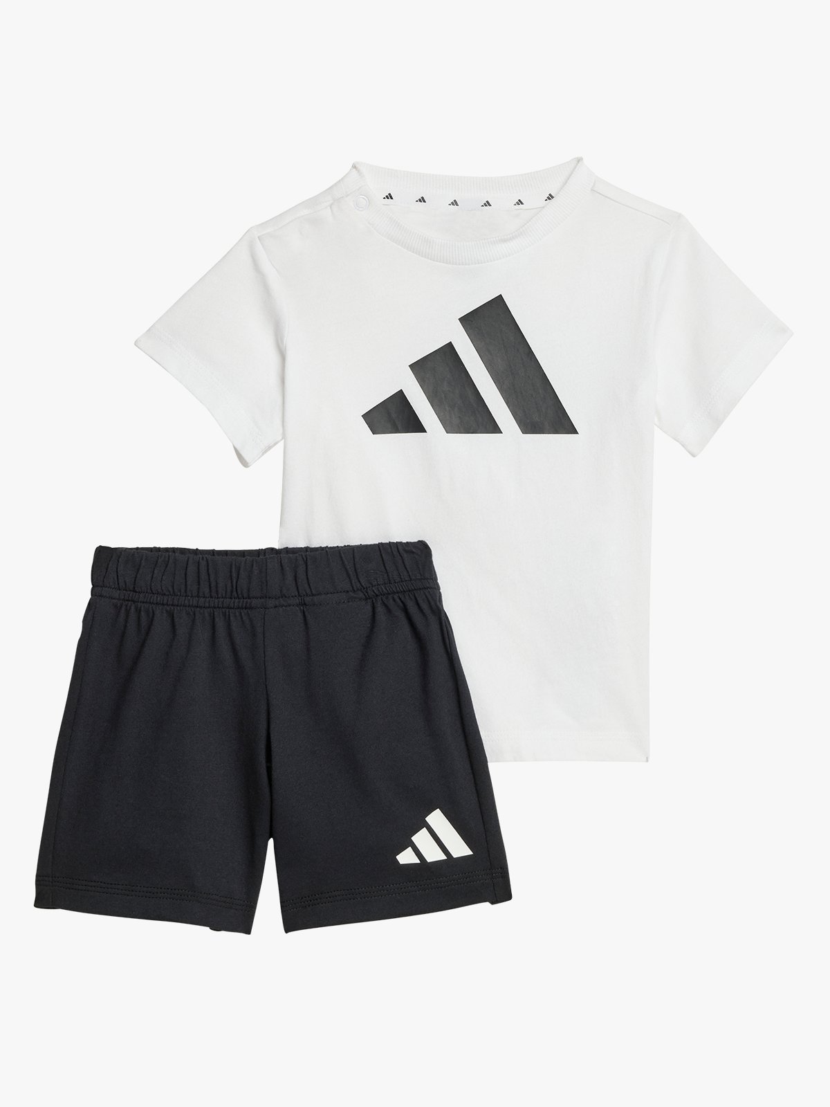 adidas Big Logo Tee-Set 160 Infant WHITE/BLACK