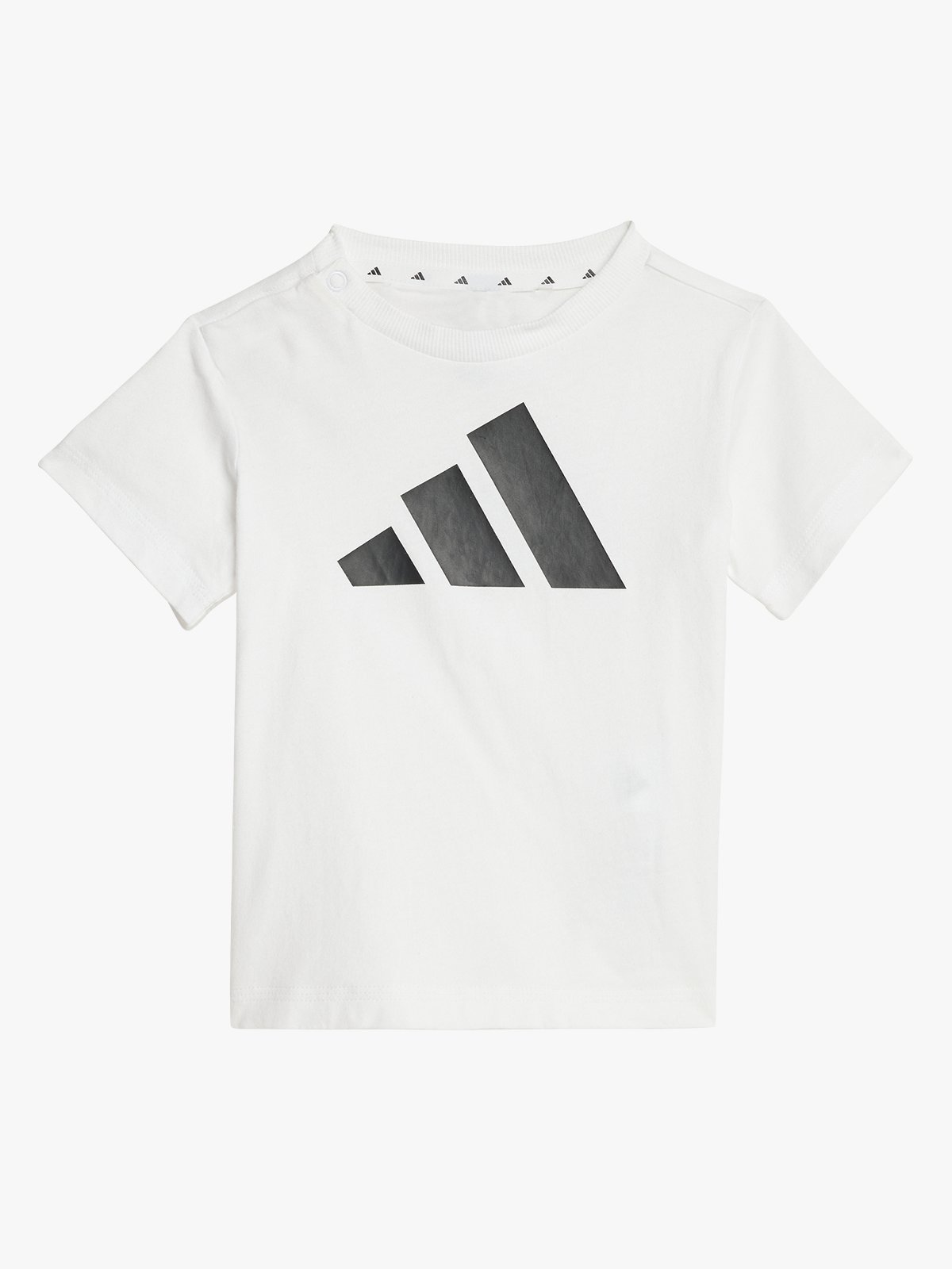 adidas Big Logo Tee-Set 160 Infant WHITE/BLACK