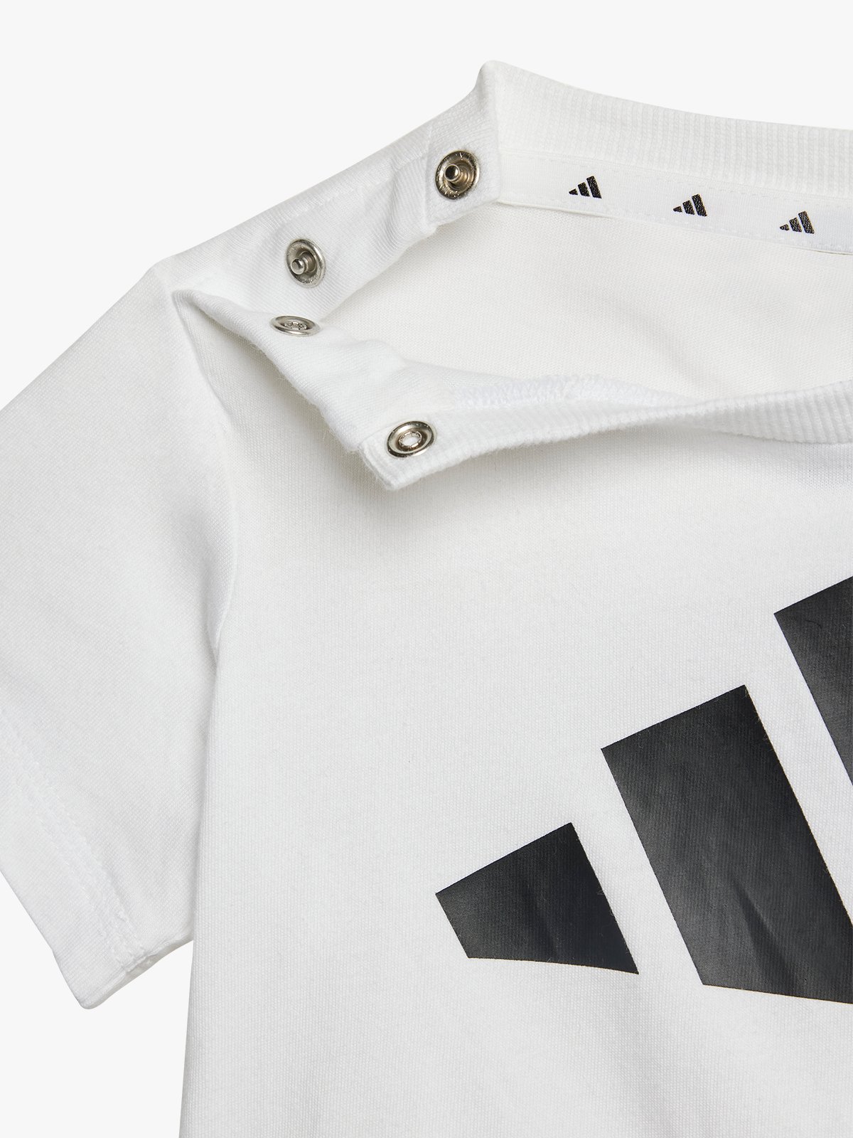 adidas Big Logo Tee-Set 160 Infant WHITE/BLACK