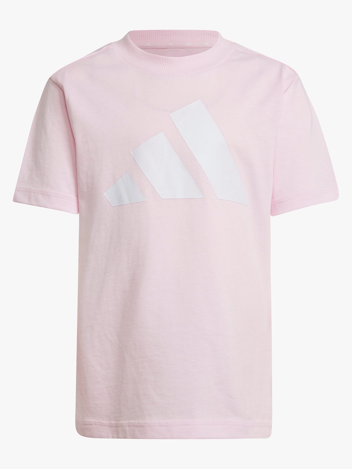 adidas Big Logo Tee-Set 160 Kids Pink / White