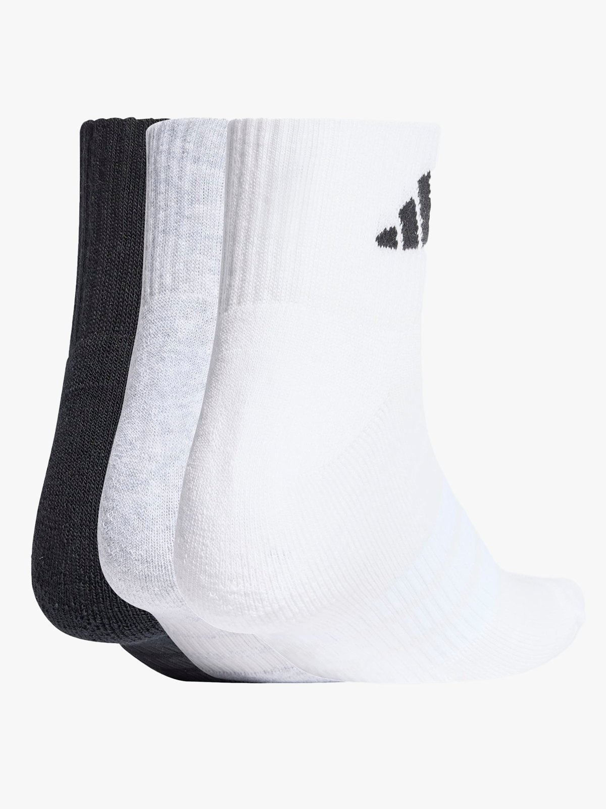 adidas Essentials Ankle 3 Pack Grey / White / Black