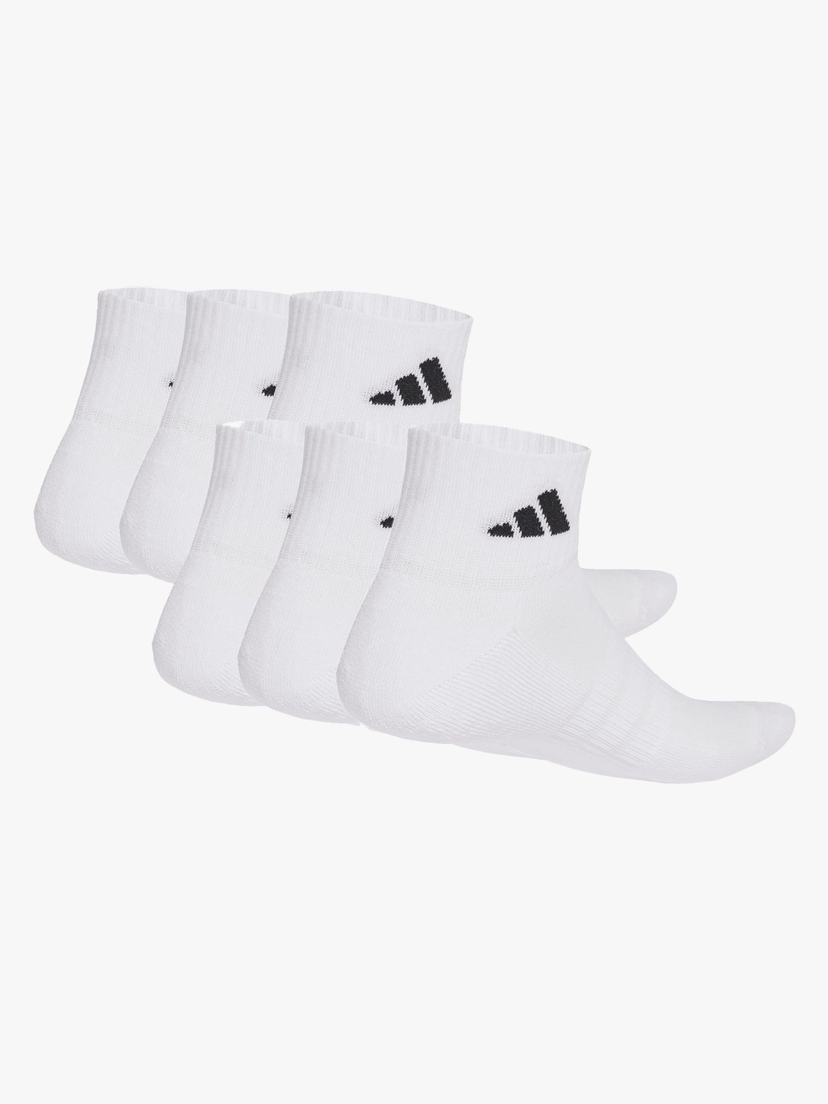 adidas Essentials Ankle 6 Pack White / Black