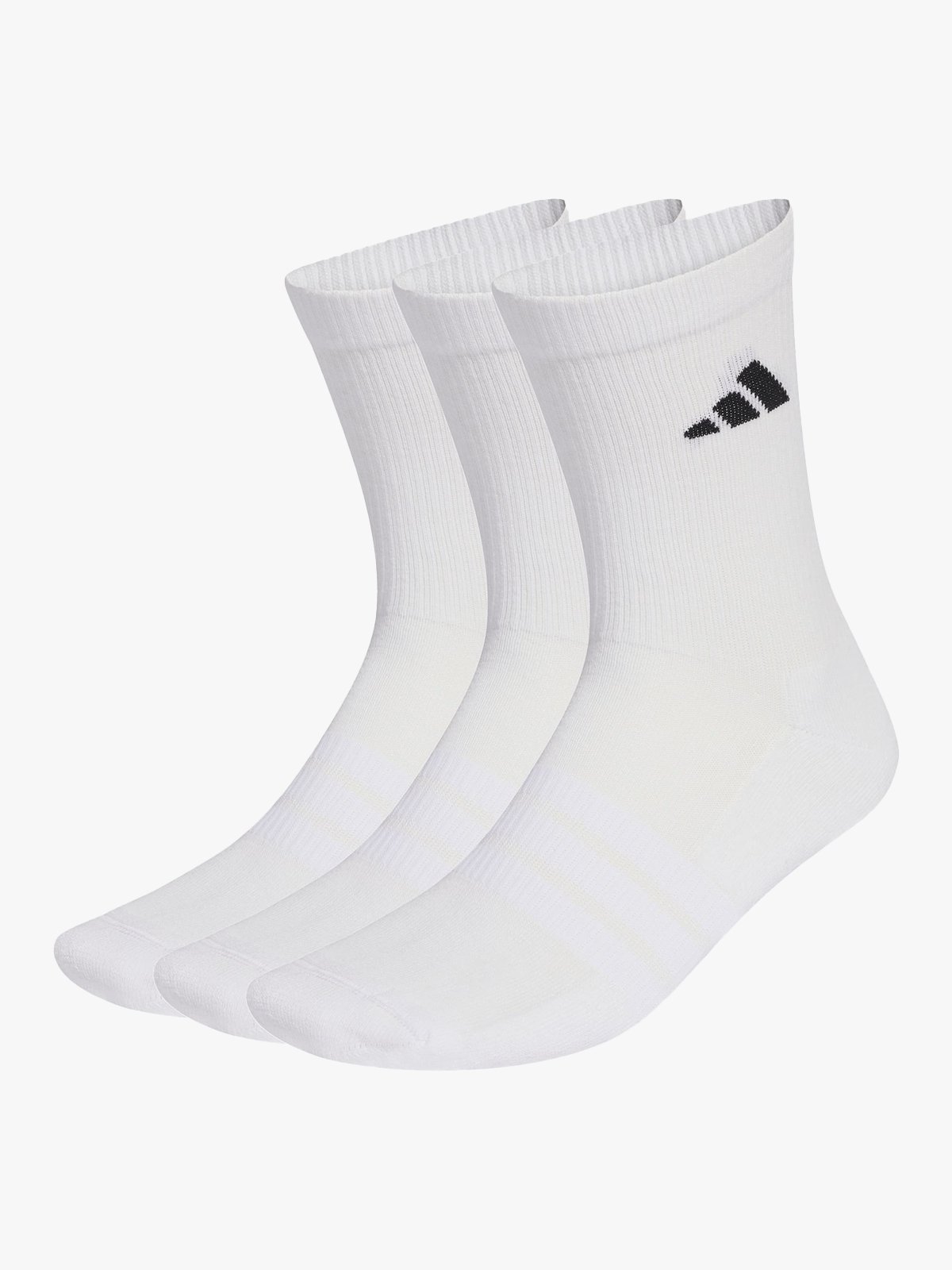adidas Essentials Crew 3 Pack White / Black