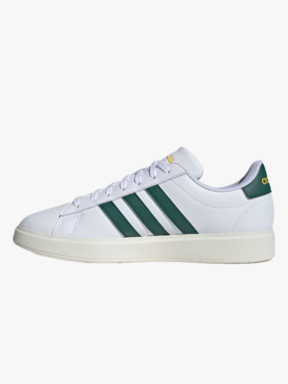 adidas Grand Court 2.0 Cloud White / Collegiate Green / Utility Yellow
