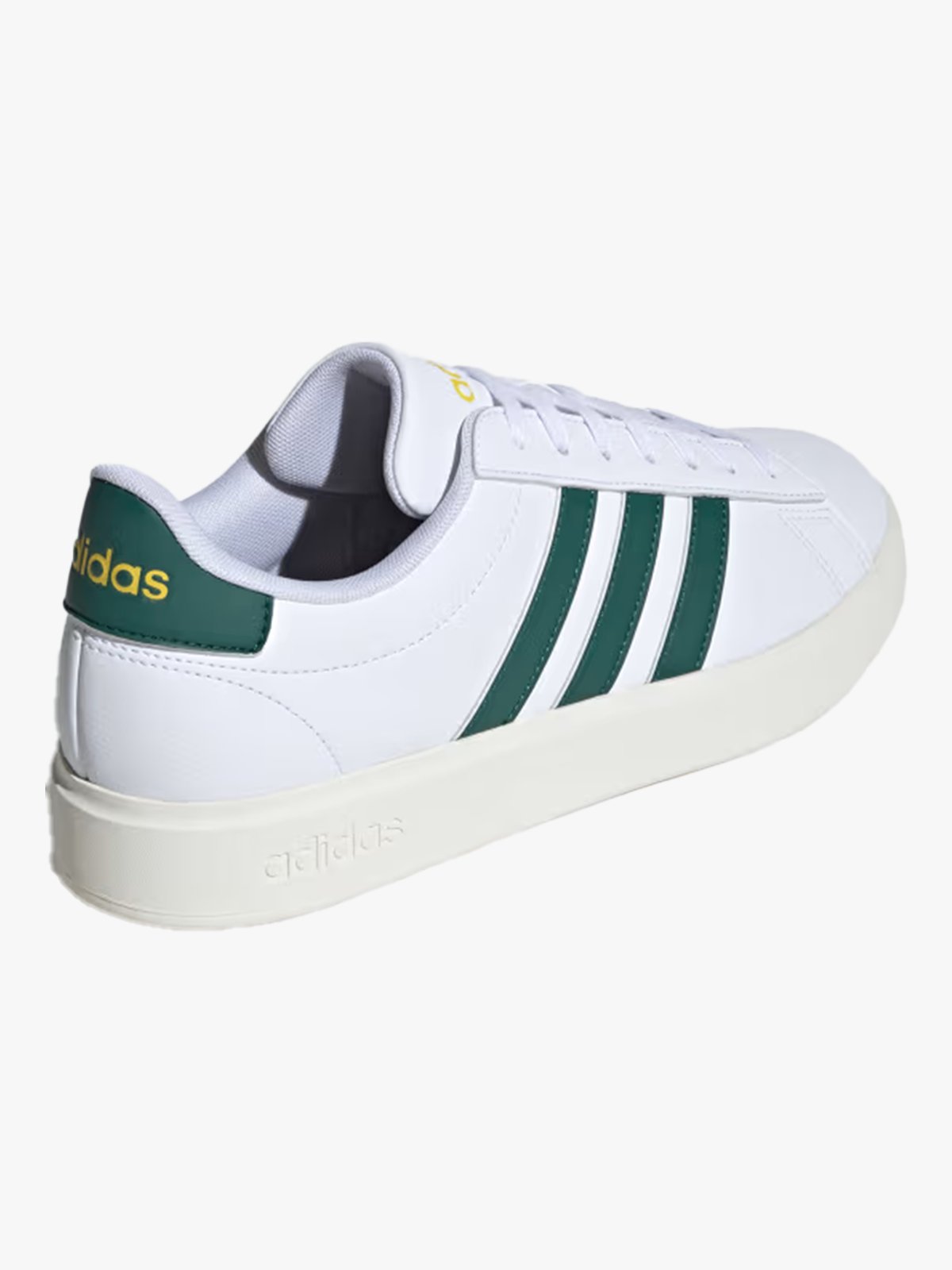 adidas Grand Court 2.0 Cloud White / Collegiate Green / Utility Yellow