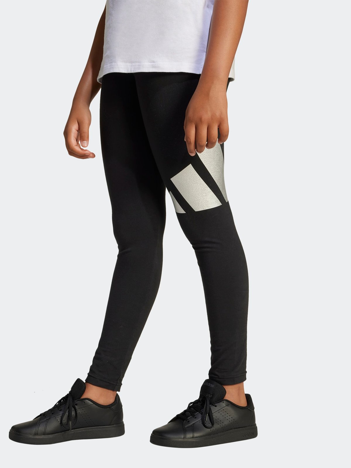 adidas Glam Leg Junior Black / Silver