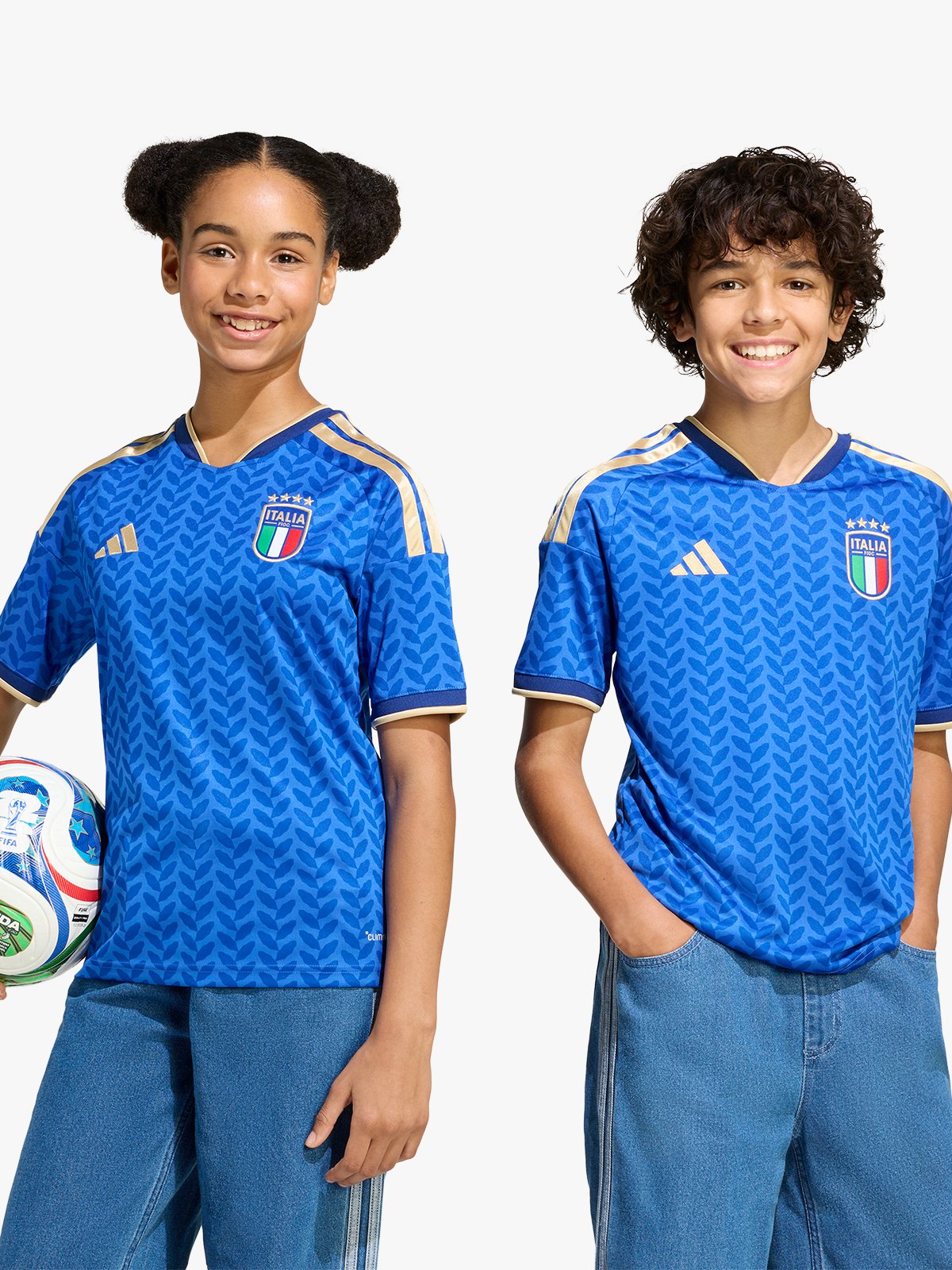 adidas Italy 26 Home Jersey Junior Blå