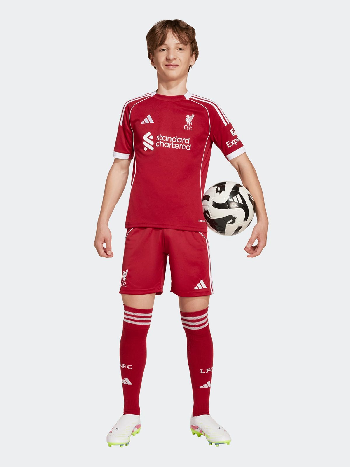 adidas Liverpool 25/26 Home Jersey Junior Red