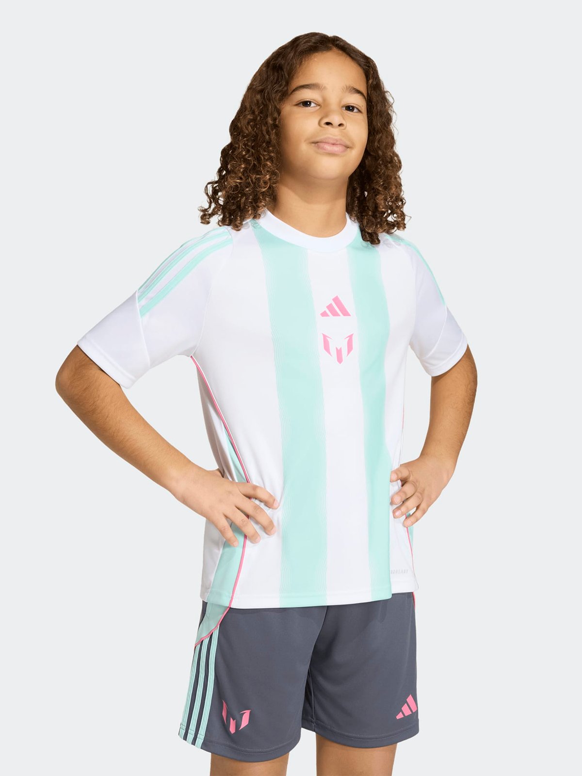 adidas Messi Training Jersey Junior Hvit