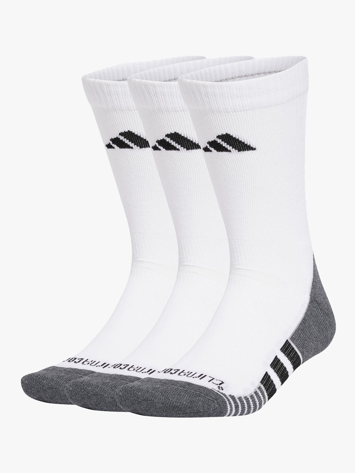 adidas Performance Cush Crew Socks 3-Pack White