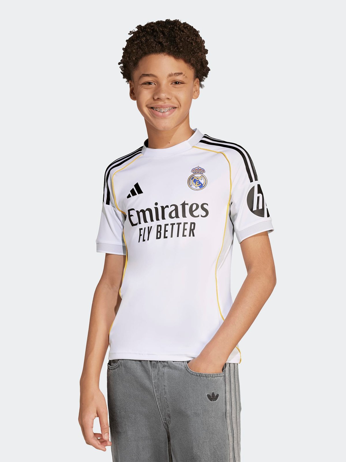 adidas Real Madrid 25/26 Home Jersey Junior Hvit