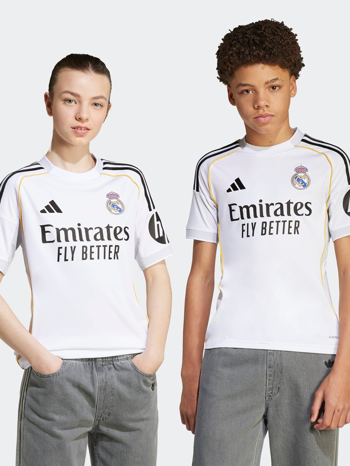 adidas Real Madrid 25/26 Home Jersey Junior Hvit