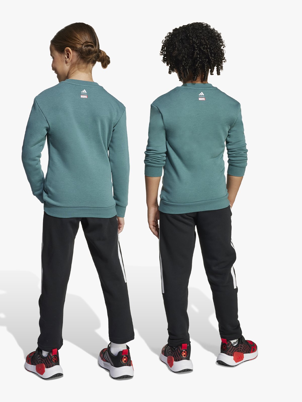 adidas Marvel Spiderman Jog Sett Kids PRETEA/WHITE