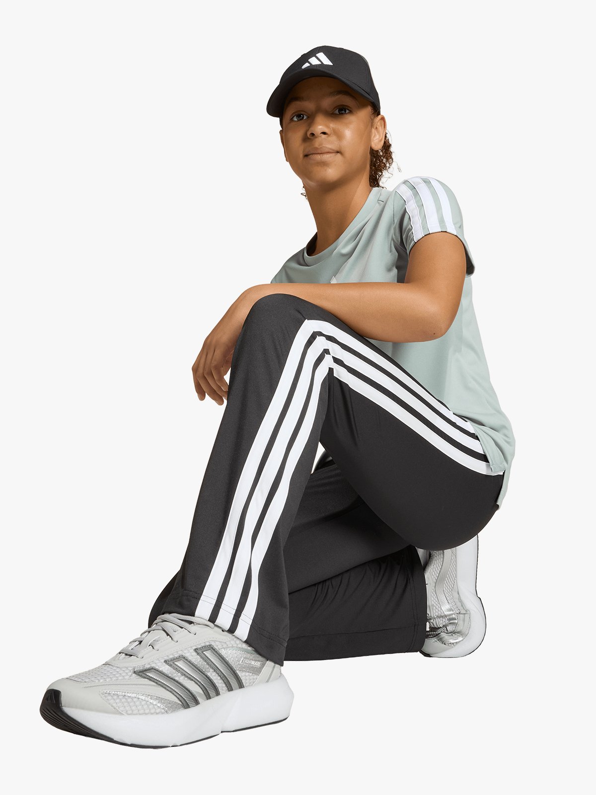 adidas Essentials 3-Stripes Flare Tights Junior Sort