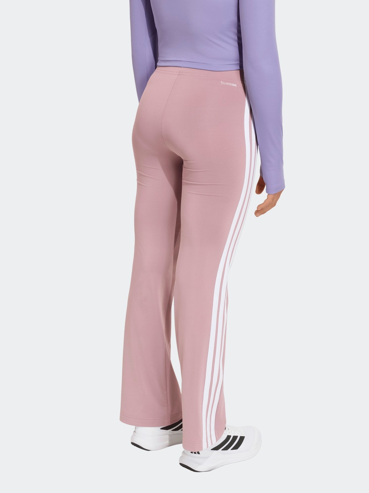 adidas Essentials 3-Stripes Flare Tights Junior Rosa
