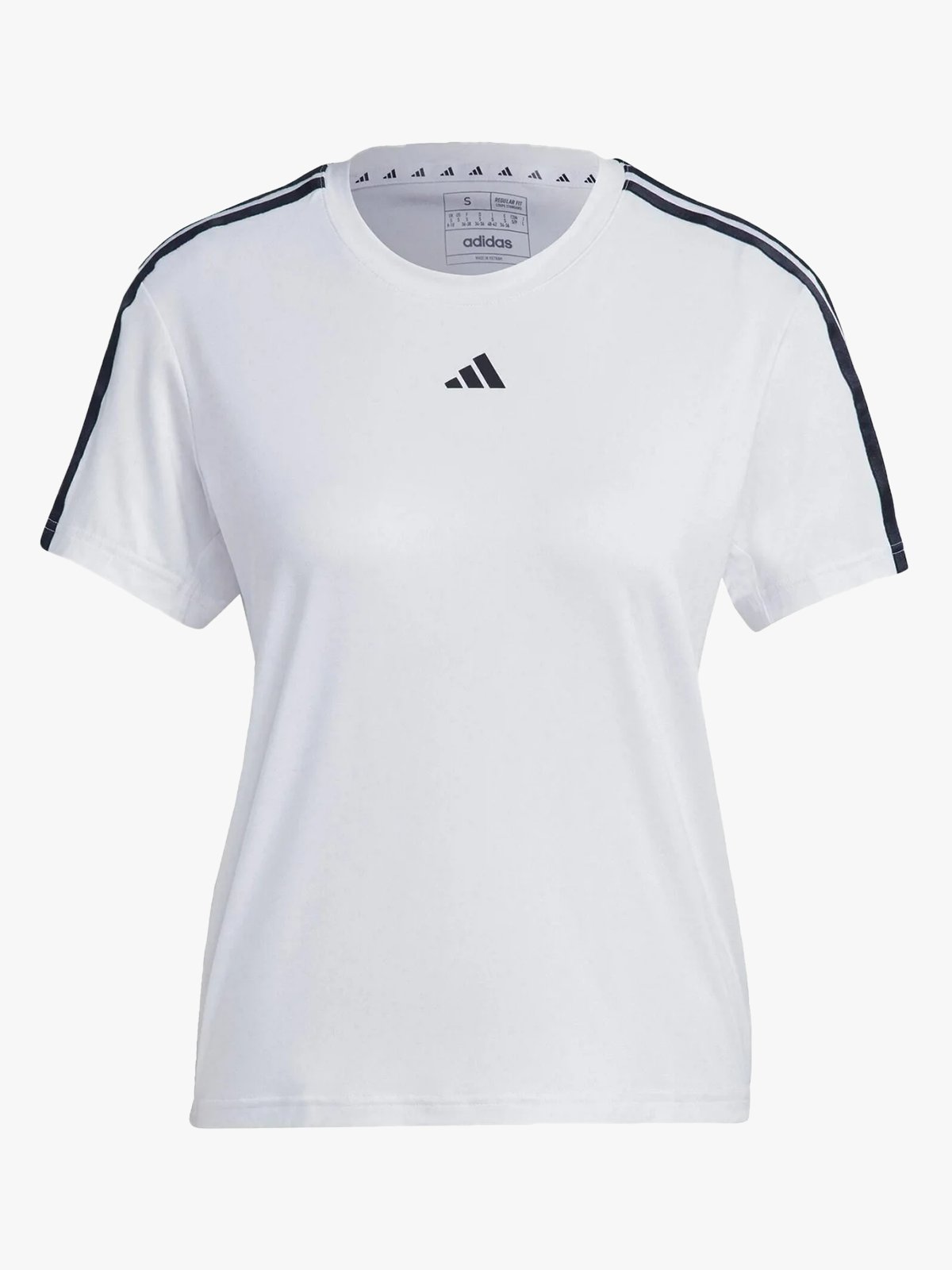 adidas Training Essential 3-Stripes Tee White