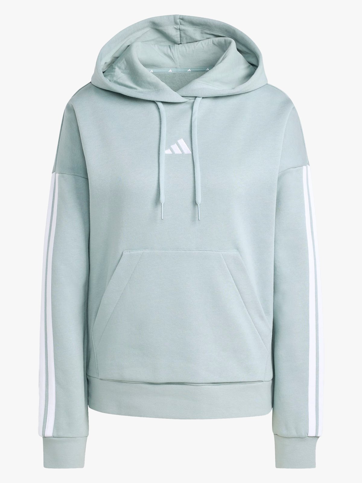 adidas 3-Stripes Fleece Hoodie Grønn