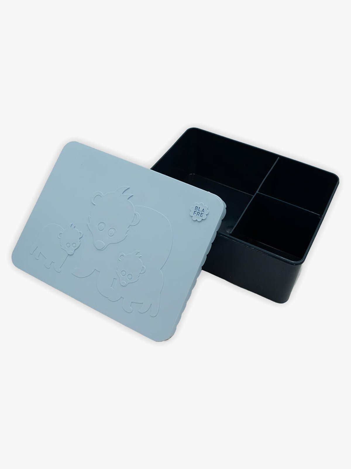 Blafre matboks i plast treroms Himmelblå / Mørk Blå