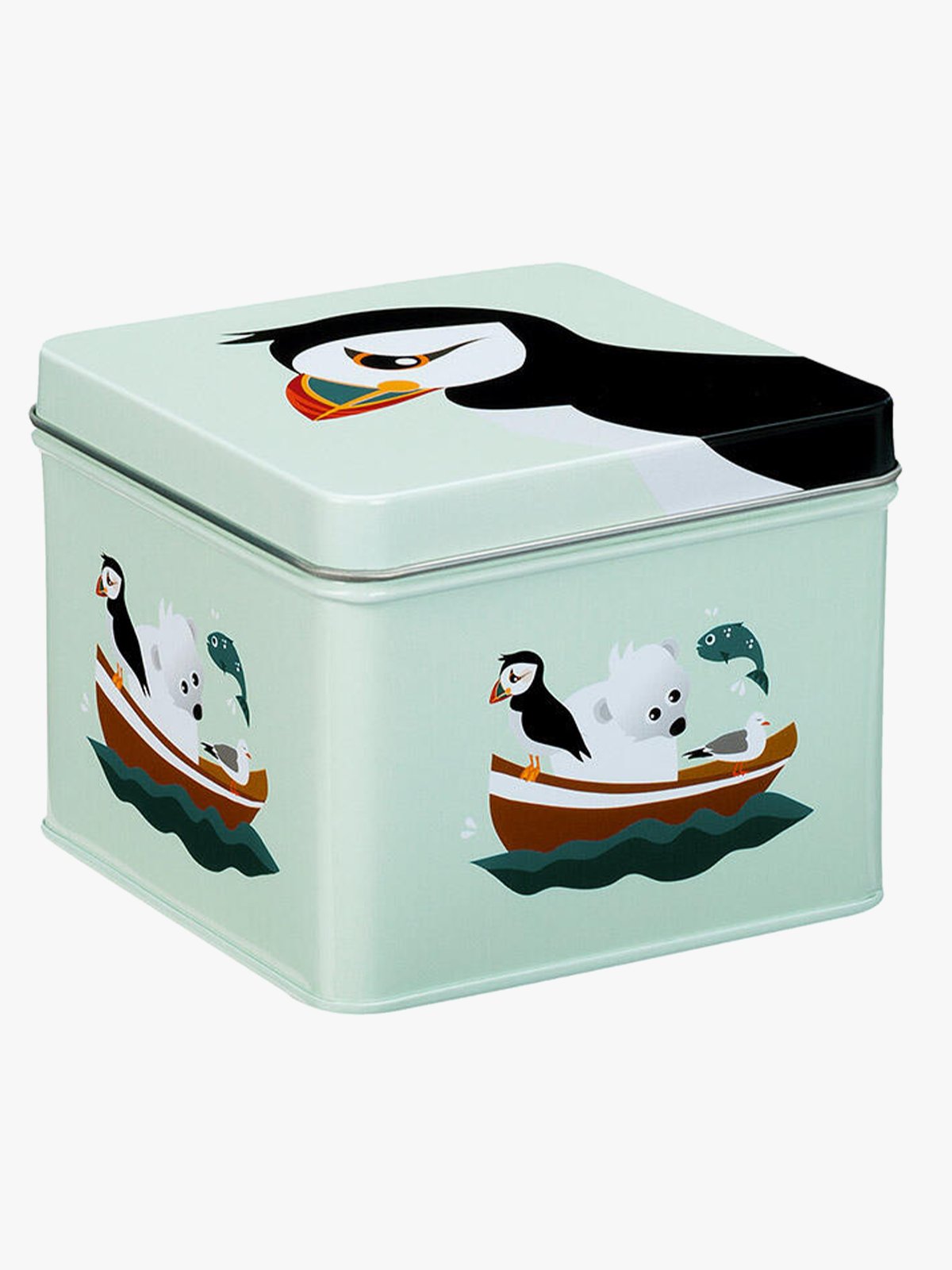 Blafre metallboks Flerfarget