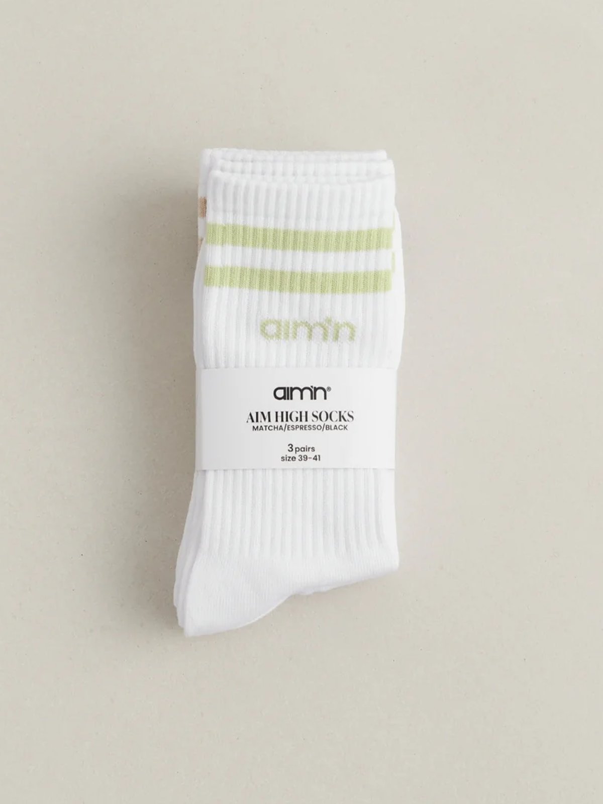 Aim'n Aim High Socks 3-pack Matcha