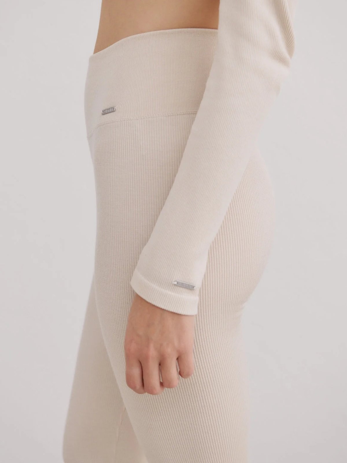 Aim'n Ribbed Wool Leggings Café Au Lait