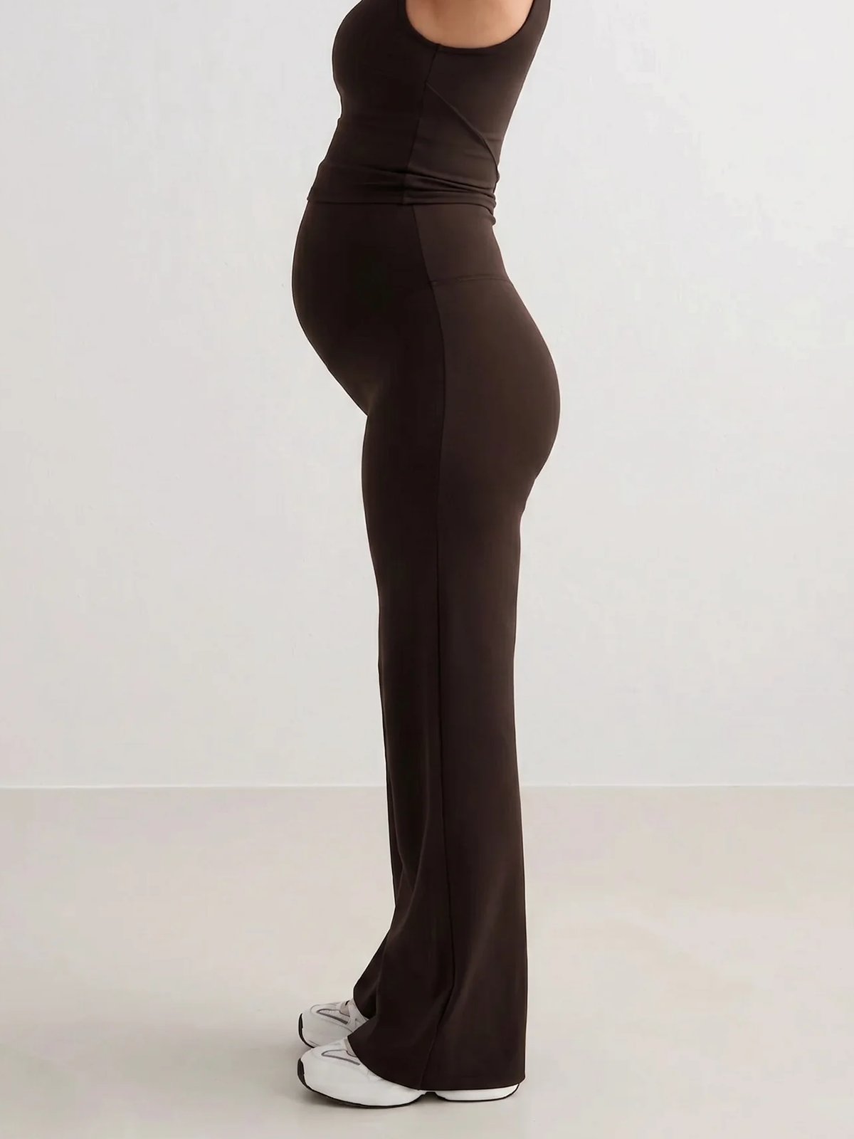 Aim'n Sense Maternity Wide Pants Chocolate
