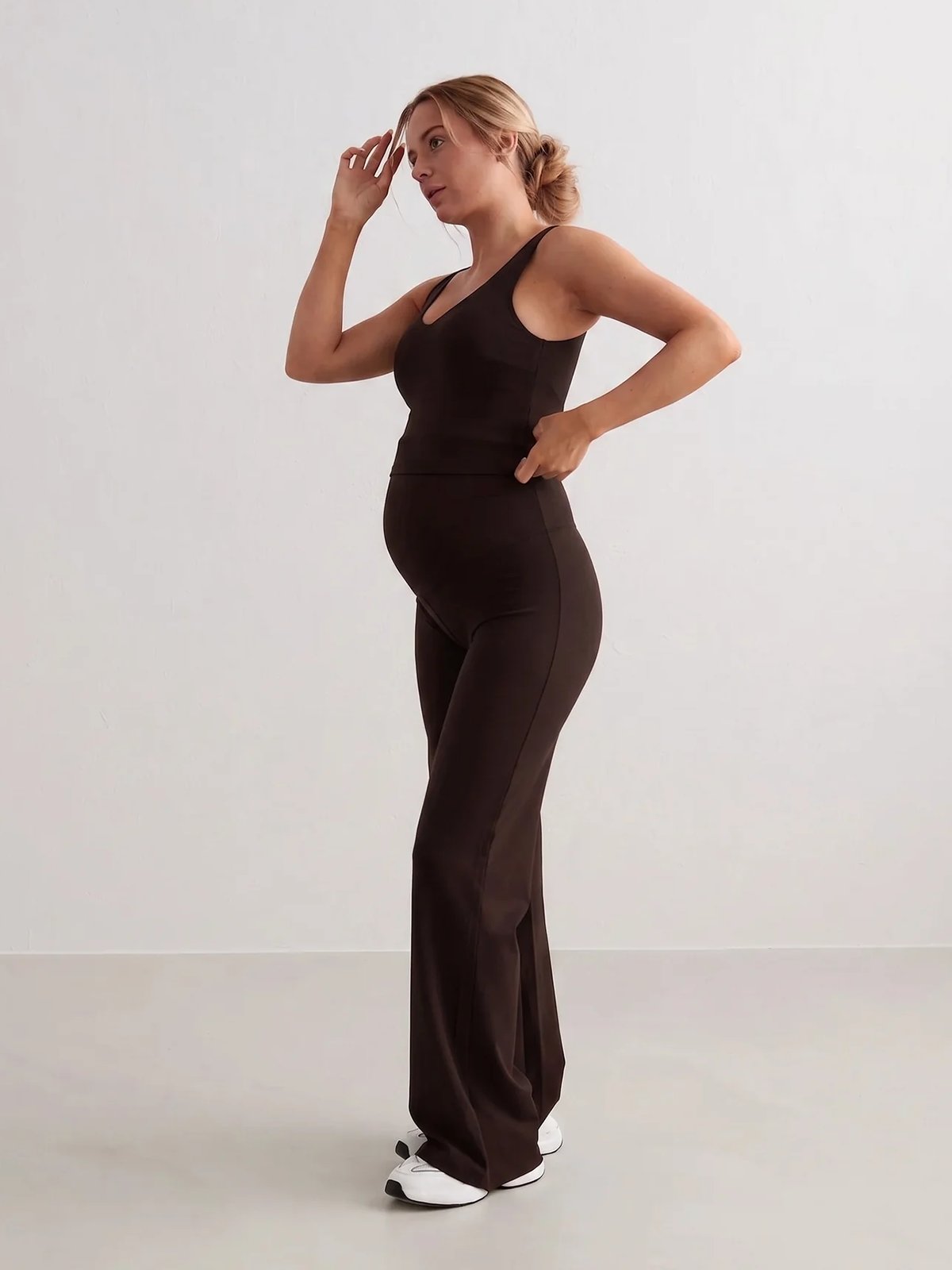 Aim'n Sense Maternity Wide Pants Chocolate