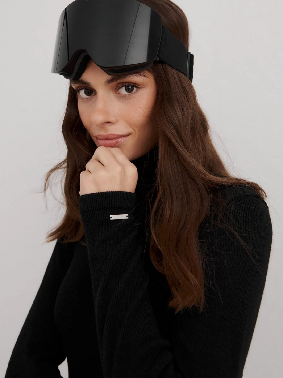 Aim'n Ribbed Wool Half Zip Black