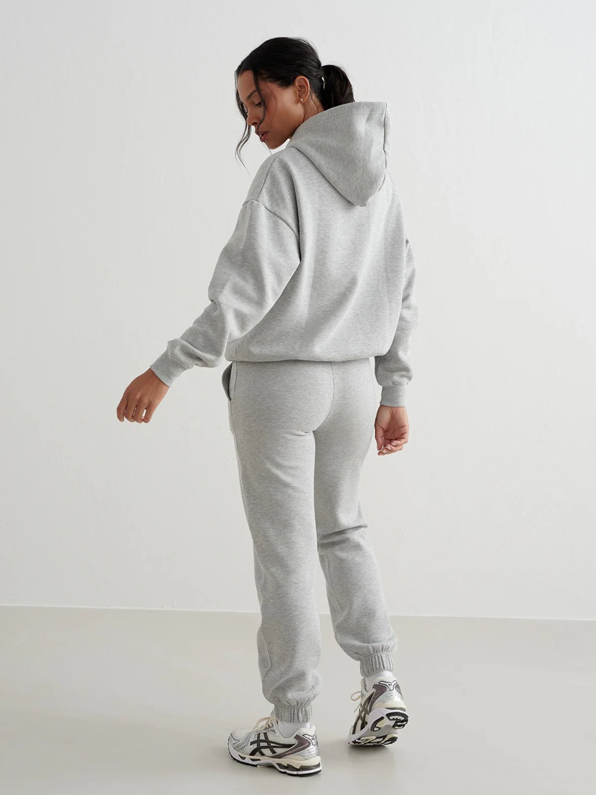 Aim'n Varsity Sweat Hood Grey Melange