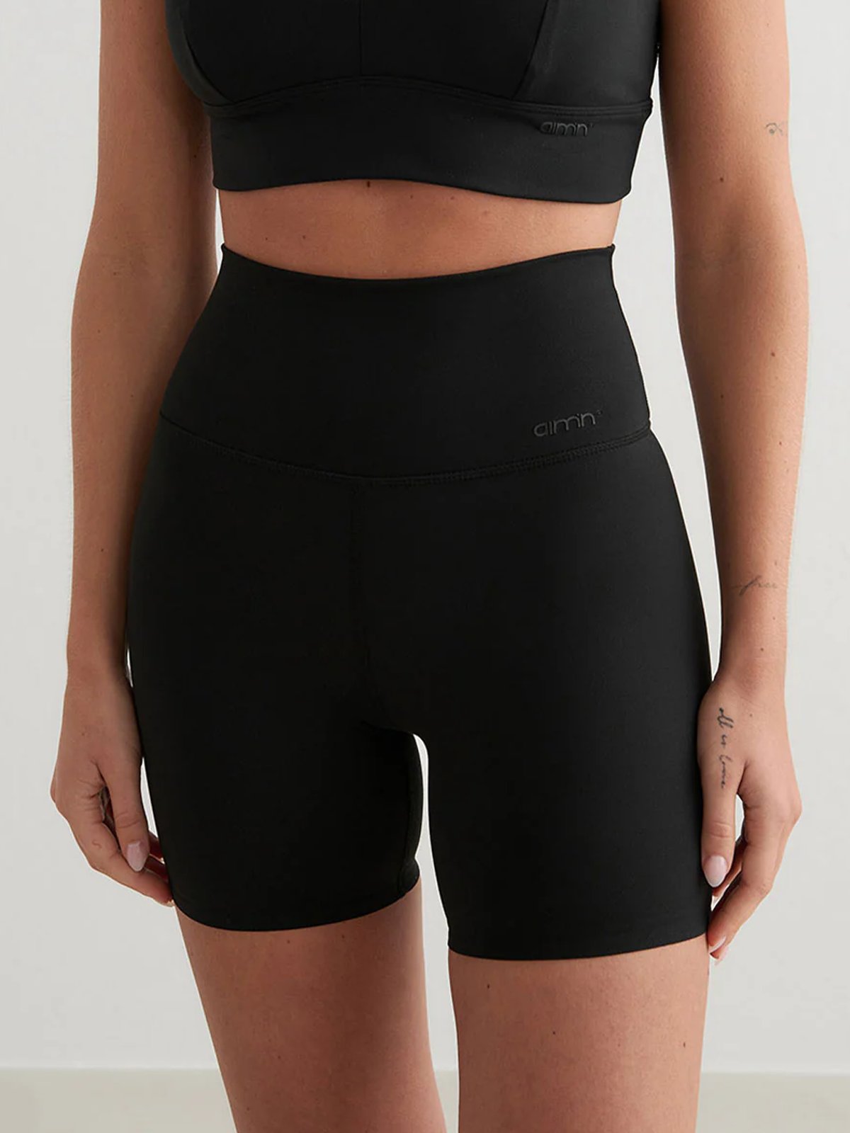 Aim'n Sense Midi Biker Shorts Black