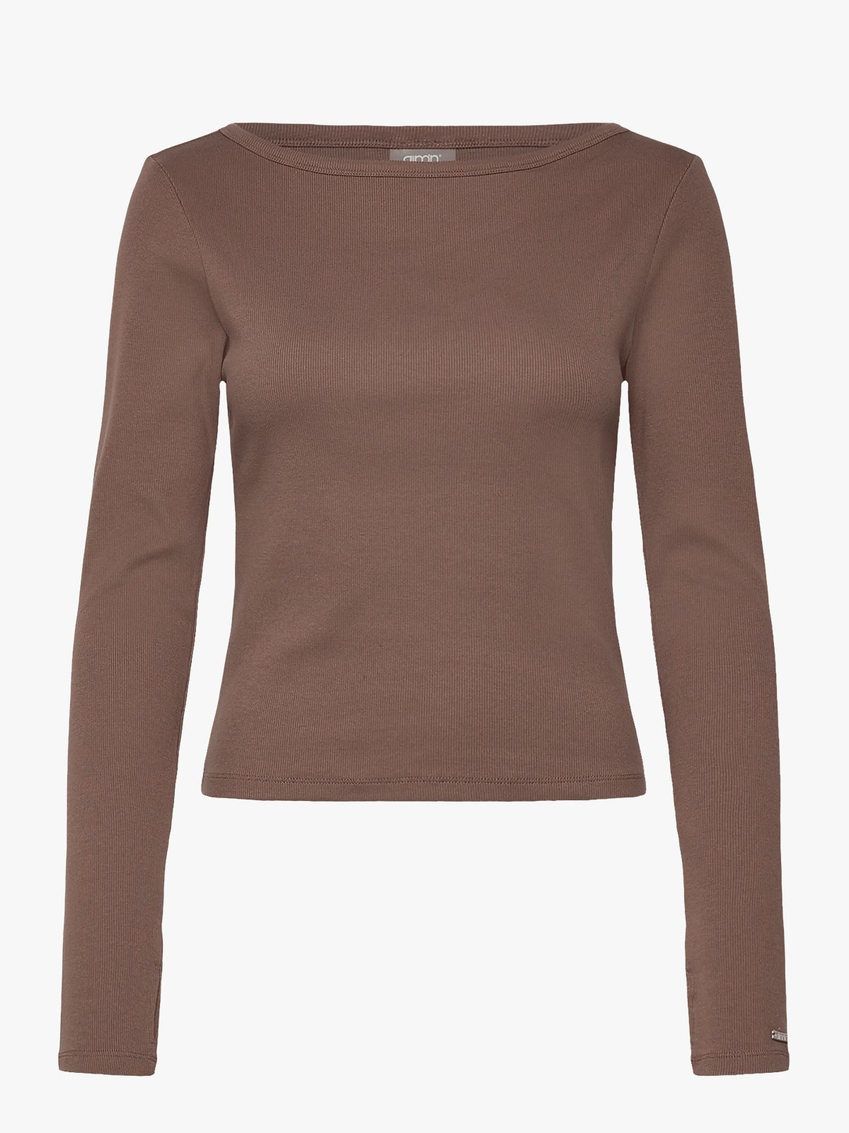 Aim'n Ease Ribbed Long Sleeve Top Macchiato
