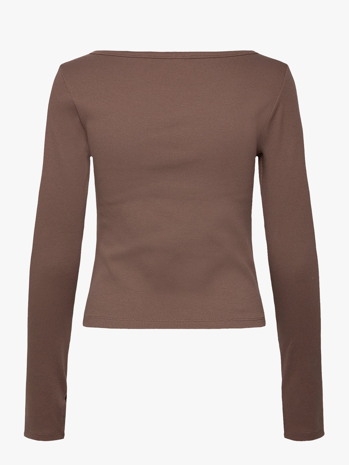 Aim'n Ease Ribbed Long Sleeve Top Macchiato