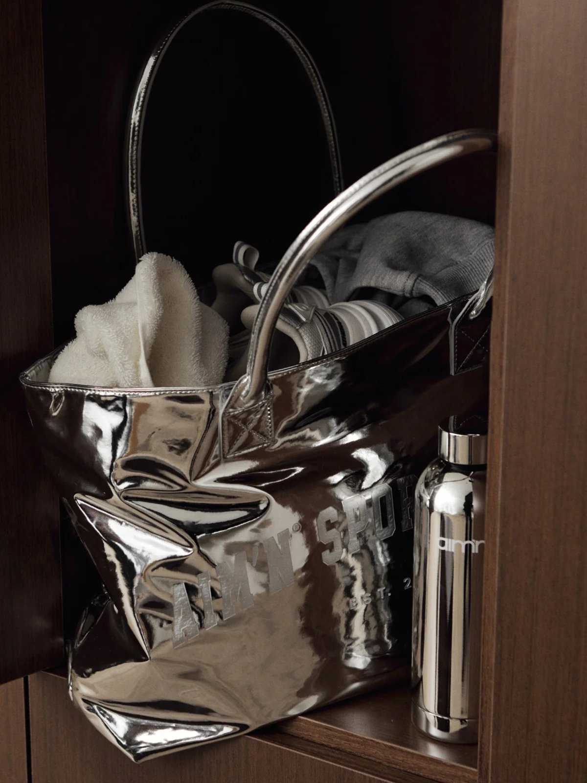 Aim'n Water Bottle Silver