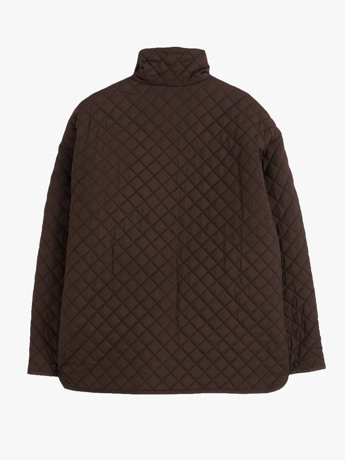 Aim'n Oversized Quilted Jacket Chocolate